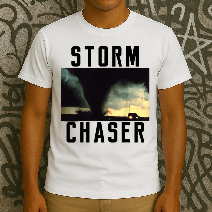 Storm Chaser Tornado Picture Weather Meteorologist T-Shirt