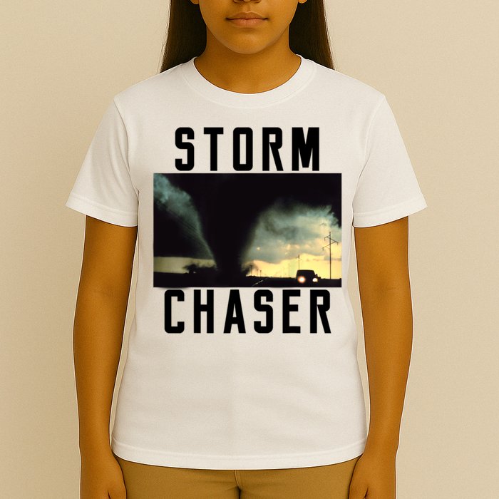 Storm Chaser Tornado Picture Weather Meteorologist T-Shirt