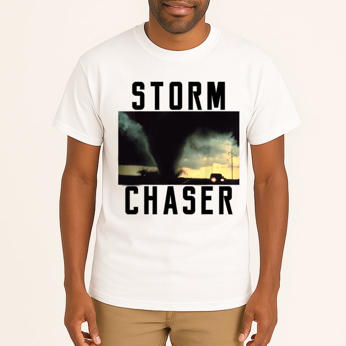 Storm Chaser Tornado Picture Weather Meteorologist Tall T-Shirt