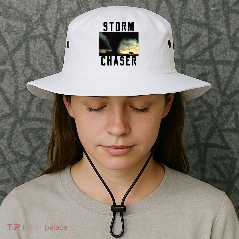 Storm Chaser Tornado Picture Weather Meteorologist Bucket Hat