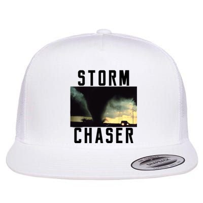 Storm Chaser Tornado Picture Weather Meteorologist Flat Bill Trucker Hat