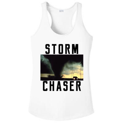 Storm Chaser Tornado Picture Weather Meteorologist Ladies PosiCharge Competitor Racerback Tank