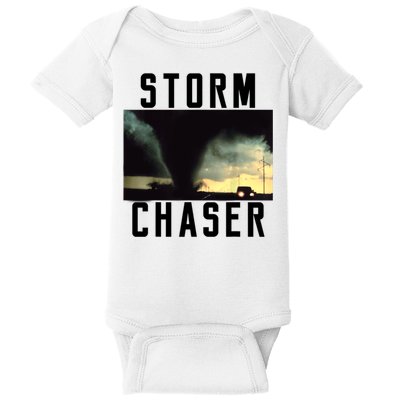 Storm Chaser Tornado Picture Weather Meteorologist Baby Bodysuit