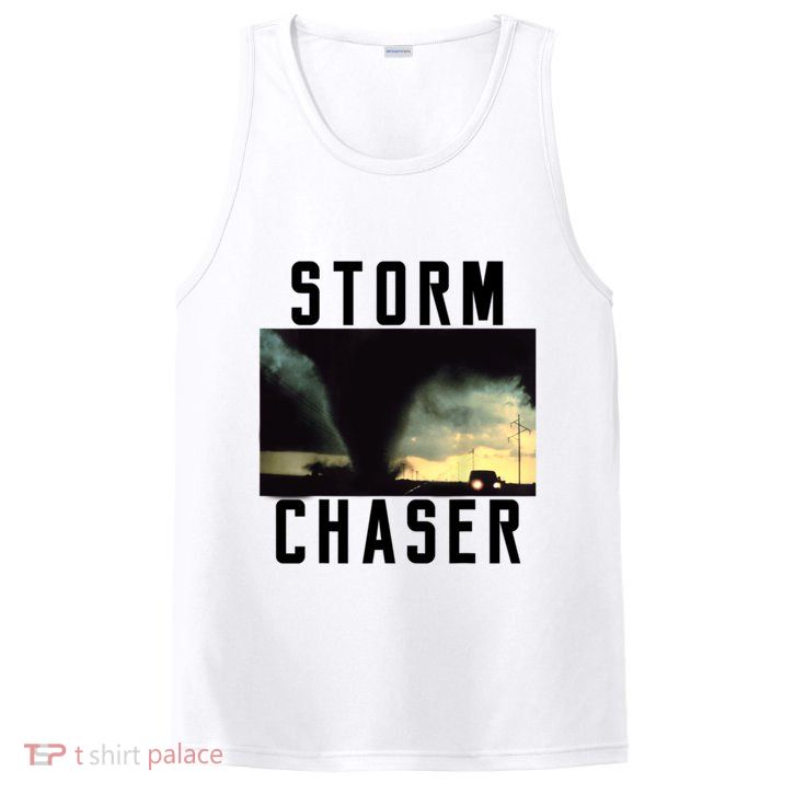 Storm Chaser Tornado Picture Weather Meteorologist PosiCharge Competitor Tank