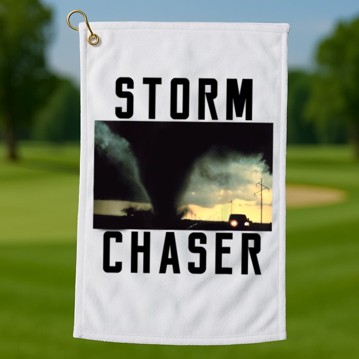 Storm Chaser Tornado Picture Weather Meteorologist Golf Towel
