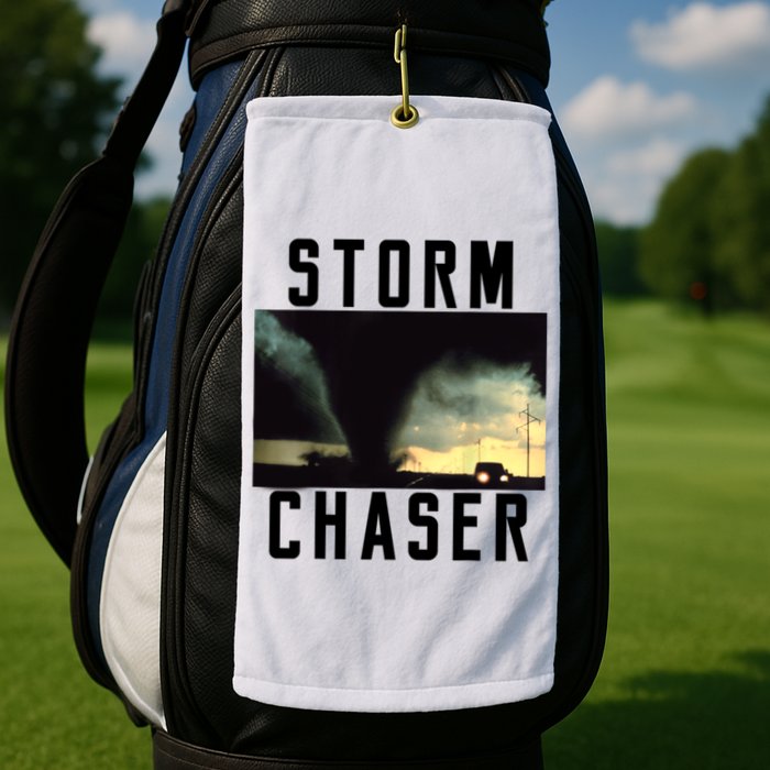 Storm Chaser Tornado Picture Weather Meteorologist Golf Towel