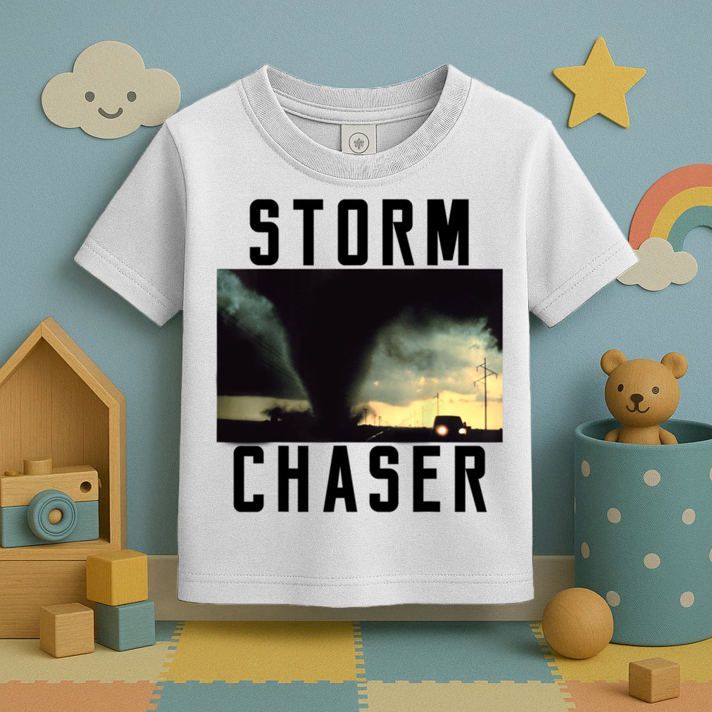 Storm Chaser Tornado Picture Weather Meteorologist Toddler T-Shirt