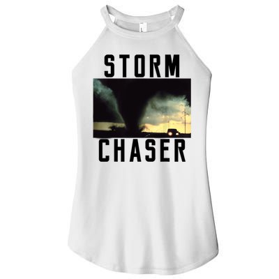 Storm Chaser Tornado Picture Weather Meteorologist Women's Perfect Tri Rocker Tank