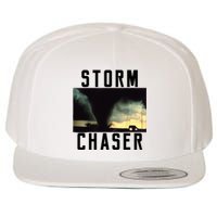 Storm Chaser Tornado Picture Weather Meteorologist Wool Snapback Cap