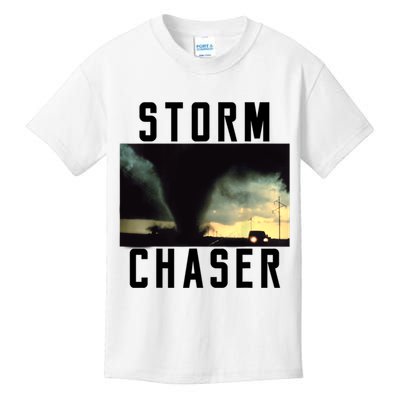 Storm Chaser Tornado Picture Weather Meteorologist Kids T-Shirt