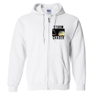 Storm Chaser Tornado Picture Weather Meteorologist Full Zip Hoodie
