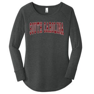 South Carolina Throwback Design Classic Women's Perfect Tri Tunic Long Sleeve Shirt