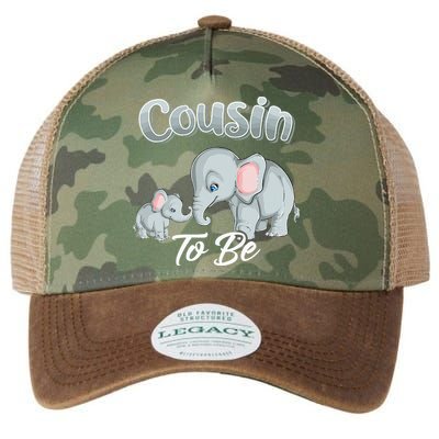 Soon Cousin To Be Elephants For Baby Shower Gender Reveal Legacy Tie Dye Trucker Hat