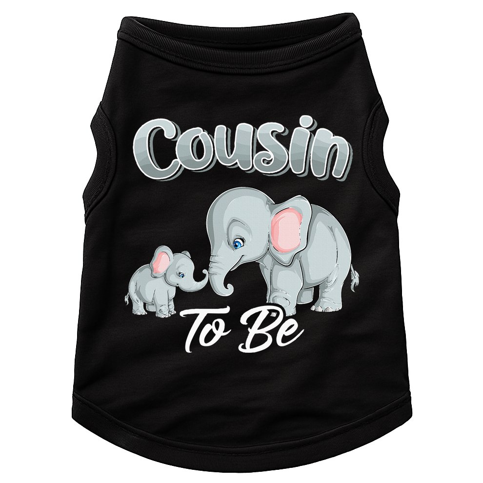 Soon Cousin To Be Elephants For Baby Shower Gender Reveal Doggie Tank