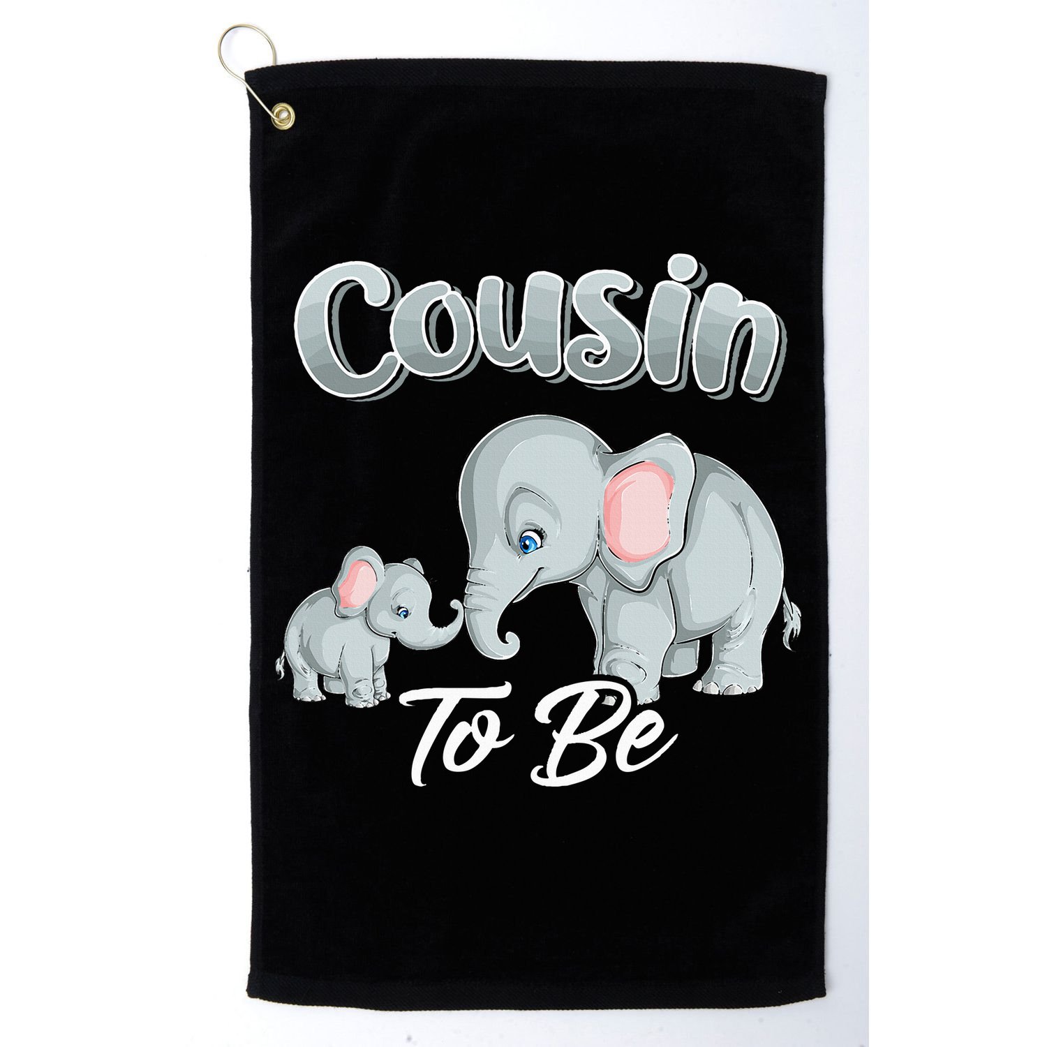 Soon Cousin To Be Elephants For Baby Shower Gender Reveal Golf Towel