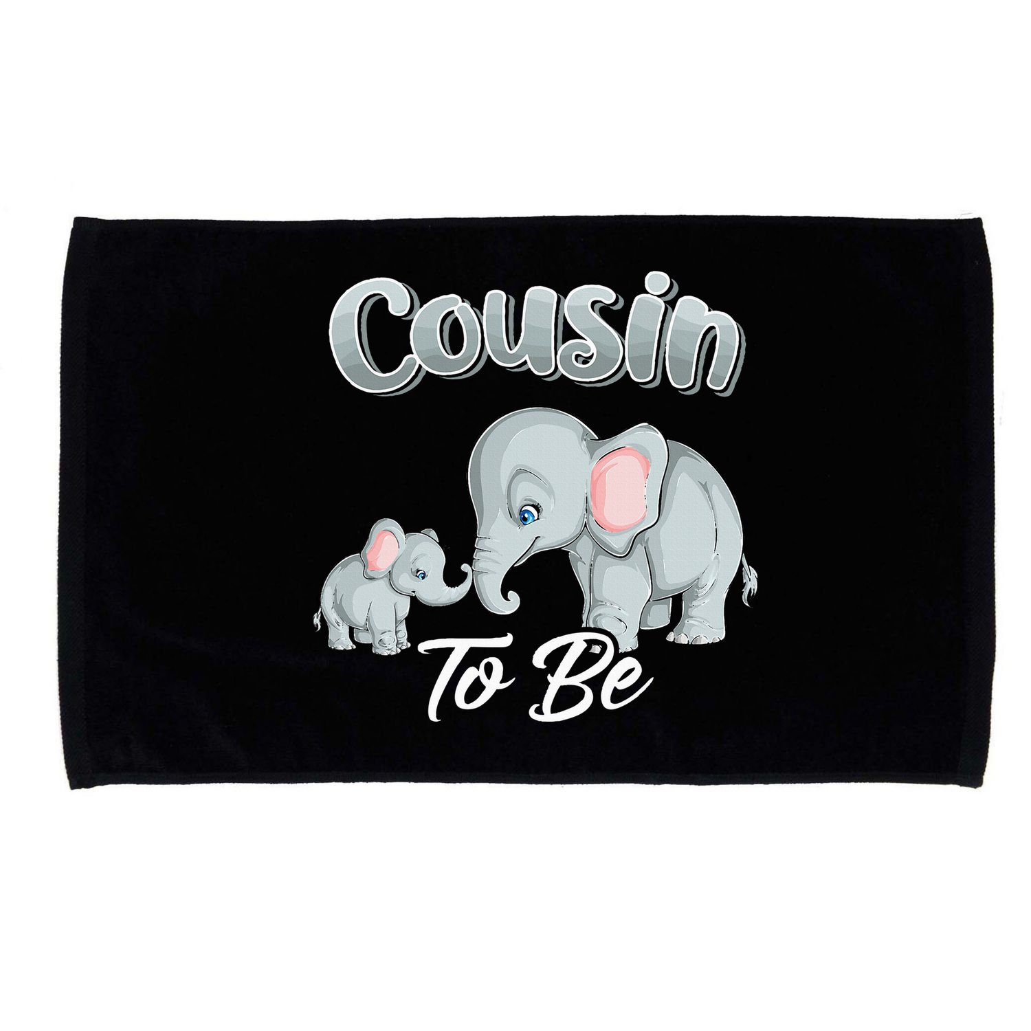Soon Cousin To Be Elephants For Baby Shower Gender Reveal Microfiber Hand Towel