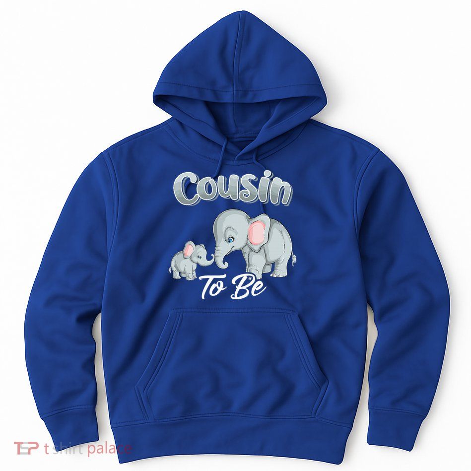 Soon Cousin To Be Elephants For Baby Shower Gender Reveal Hoodie