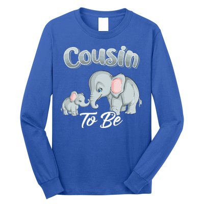 Soon Cousin To Be Elephants For Baby Shower Gender Reveal Long Sleeve Shirt