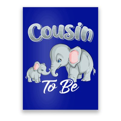 Soon Cousin To Be Elephants For Baby Shower Gender Reveal Poster
