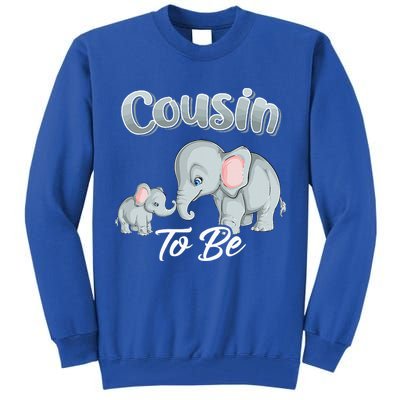 Soon Cousin To Be Elephants For Baby Shower Gender Reveal Tall Sweatshirt