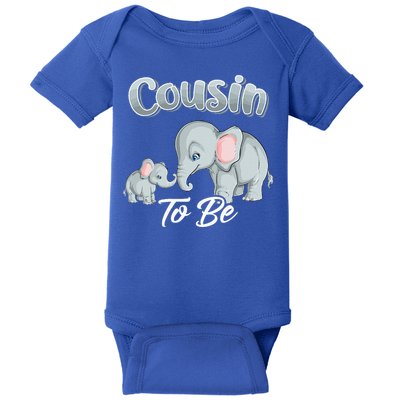 Soon Cousin To Be Elephants For Baby Shower Gender Reveal Baby Bodysuit