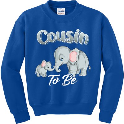 Soon Cousin To Be Elephants For Baby Shower Gender Reveal Kids Sweatshirt