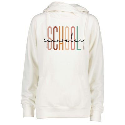 School Counselor Teacher Counseling Office School Guidance Womens Funnel Neck Pullover Hood