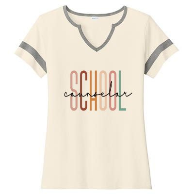 School Counselor Teacher Counseling Office School Guidance Ladies Halftime Notch Neck Tee