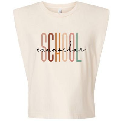 School Counselor Teacher Counseling Office School Guidance Garment-Dyed Women's Muscle Tee