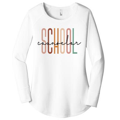 School Counselor Teacher Counseling Office School Guidance Women's Perfect Tri Tunic Long Sleeve Shirt