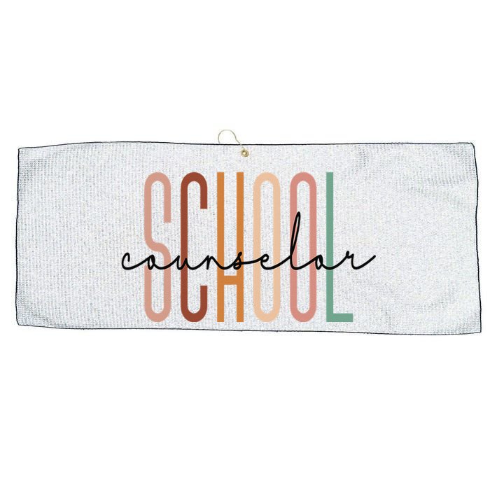 School Counselor Teacher Counseling Office School Guidance Large Microfiber Waffle Golf Towel