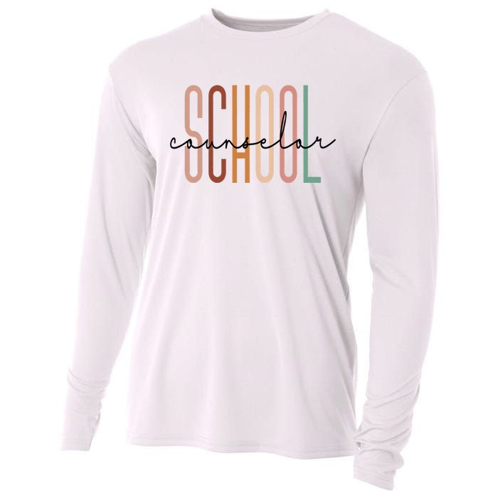 School Counselor Teacher Counseling Office School Guidance Cooling Performance Long Sleeve Crew