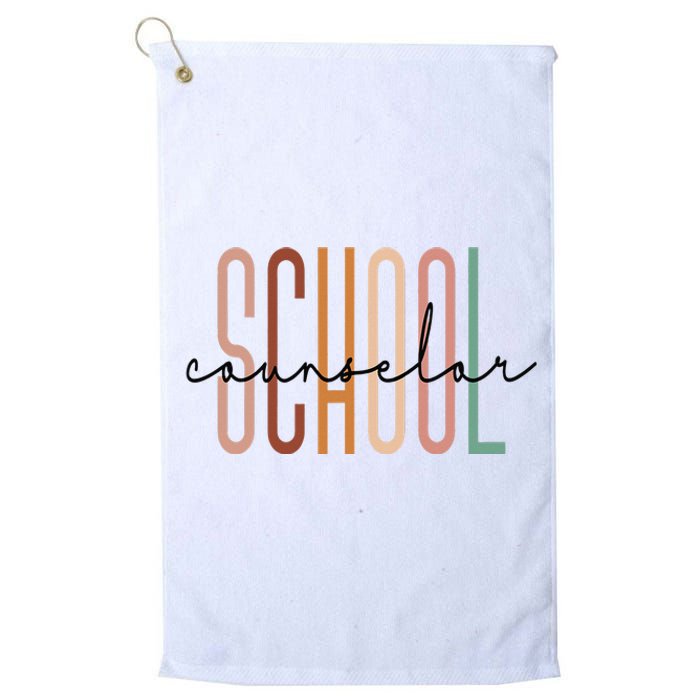 School Counselor Teacher Counseling Office School Guidance Platinum Collection Golf Towel