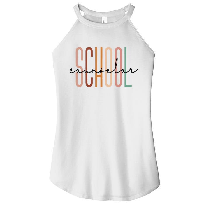 School Counselor Teacher Counseling Office School Guidance Women's Perfect Tri Rocker Tank