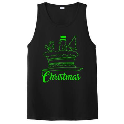 Snow Christmas Tree Birdie! Let It Snow! Oh What Fun! Gift PosiCharge Competitor Tank