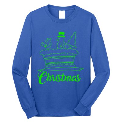 Snow Christmas Tree Birdie! Let It Snow! Oh What Fun! Gift Long Sleeve Shirt