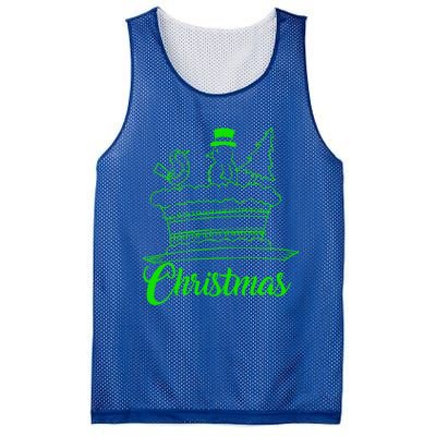 Snow Christmas Tree Birdie! Let It Snow! Oh What Fun! Gift Mesh Reversible Basketball Jersey Tank