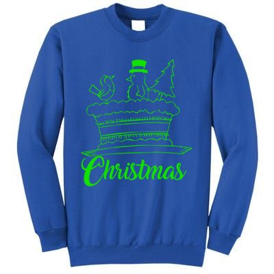 Snow Christmas Tree Birdie! Let It Snow! Oh What Fun! Gift Tall Sweatshirt