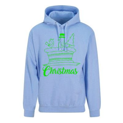 Snow Christmas Tree Birdie! Let It Snow! Oh What Fun! Gift Unisex Surf Hoodie