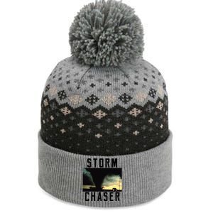 Storm Chaser Tornado Picture Weather Meteorologist The Baniff Cuffed Pom Beanie