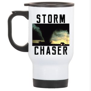 Storm Chaser Tornado Picture Weather Meteorologist Stainless Steel Travel Mug