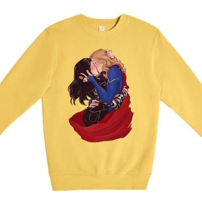 Supercorp Cry The Kissed Goddamnit Premium Crewneck Sweatshirt