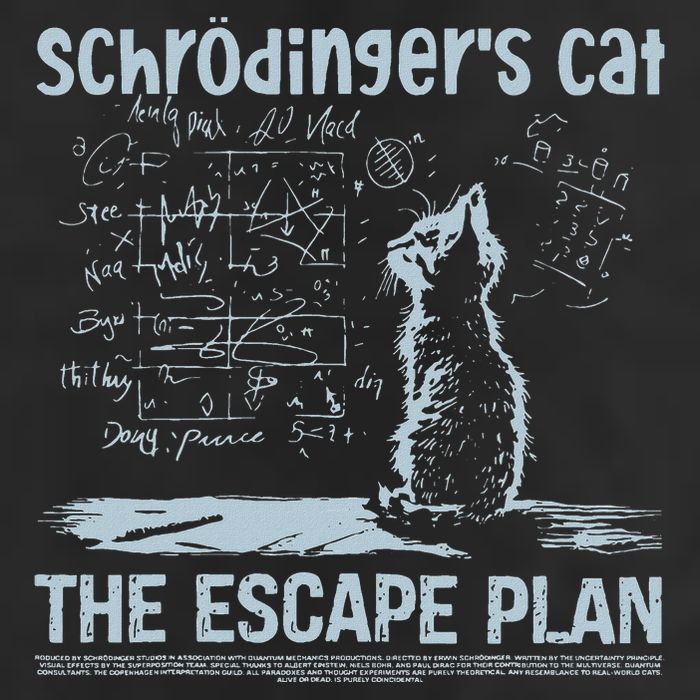 SchröDingers Cat The Escape Plan Garment-Dyed Heavyweight T-Shirt