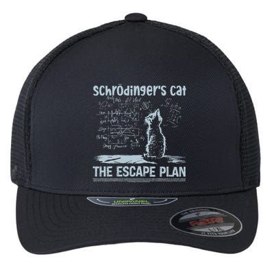 SchröDingers Cat The Escape Plan Flexfit Unipanel Trucker Cap