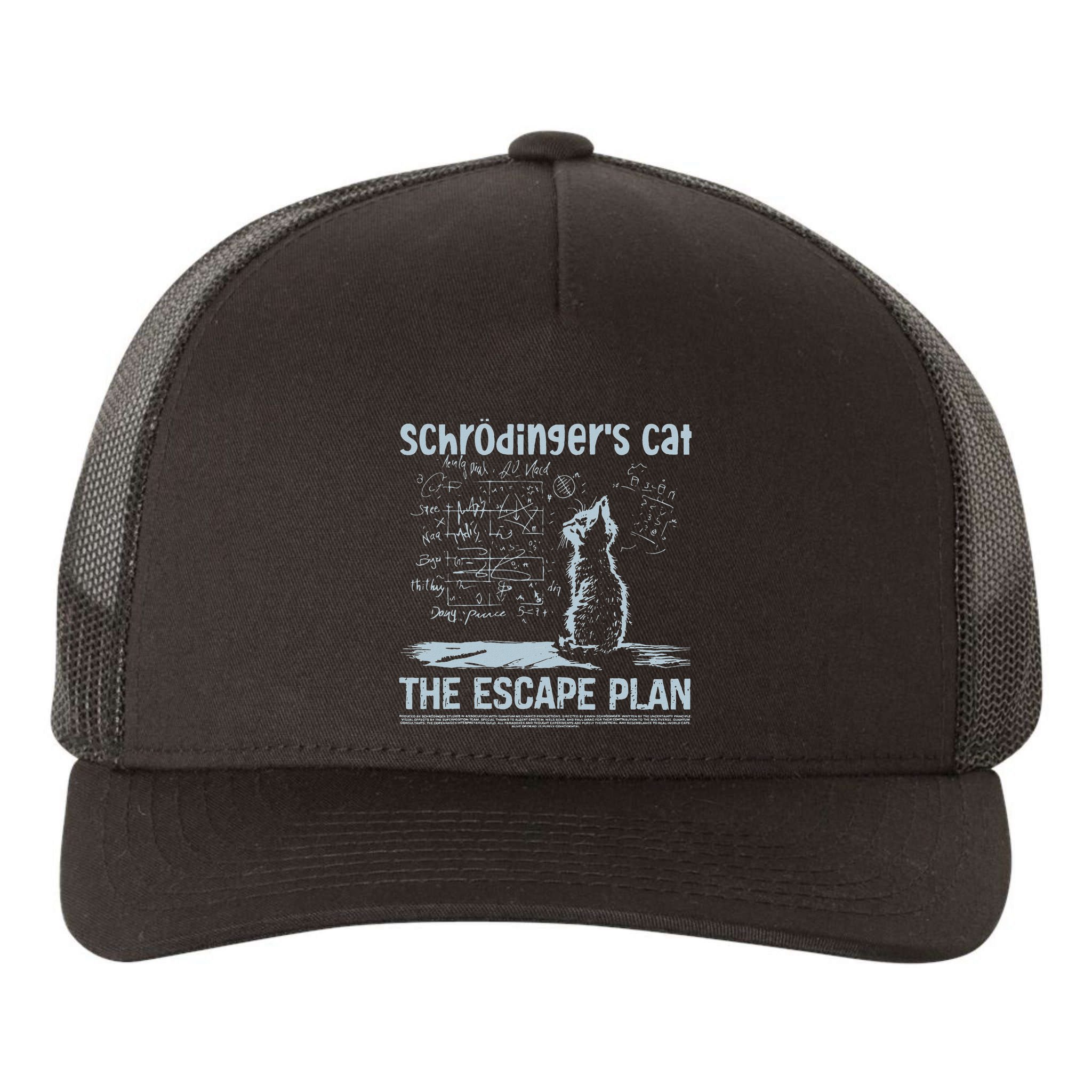 SchröDingers Cat The Escape Plan Yupoong Adult 5-Panel Trucker Hat
