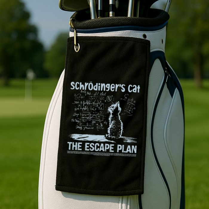 SchröDingers Cat The Escape Plan Golf Towel