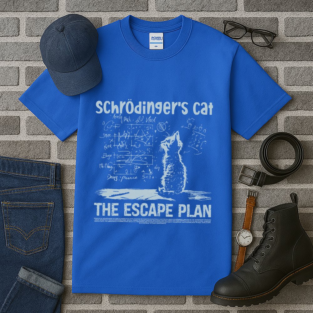 SchröDingers Cat The Escape Plan Tall T-Shirt