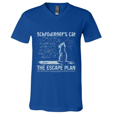 SchröDingers Cat The Escape Plan V-Neck T-Shirt