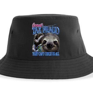 Sloth Commit Tax Fraud They Can’T Catch Us Sustainable Bucket Hat