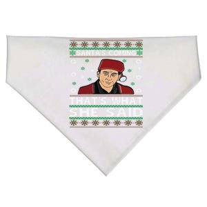 Santa's Coming That's What She Said Christmas Gift USA-Made Doggie Bandana